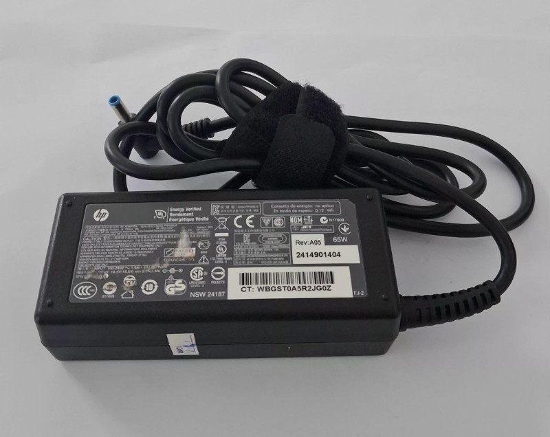 HP BLUE PIN 65W/PONY (ORIGIONAL) LAPTOP CHARGER